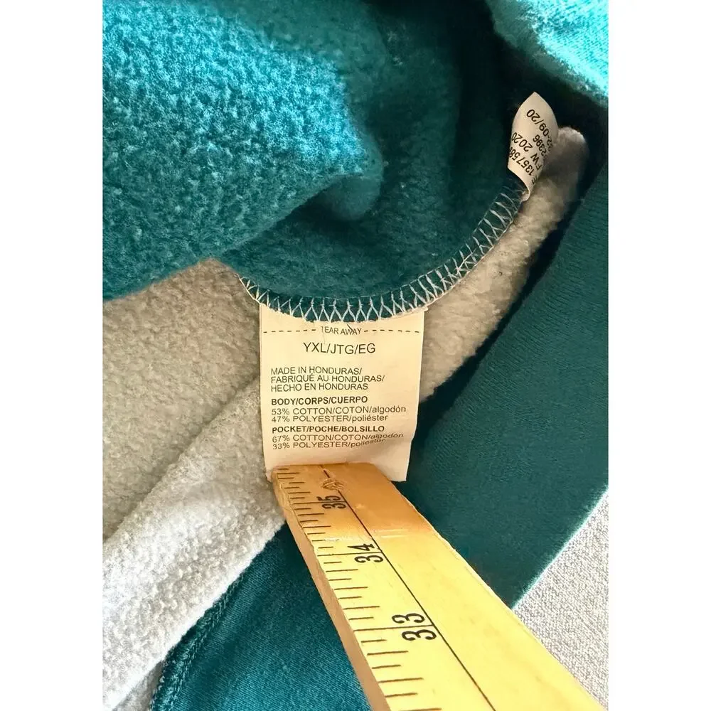 Under Armour Youth XL ColdGear Hoodie - Two-Tone Gray & Teal - Camo Big Logo